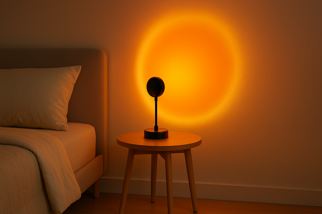 Sunset Projection Lamp — Ambient Glow Light for Elevated Interiors