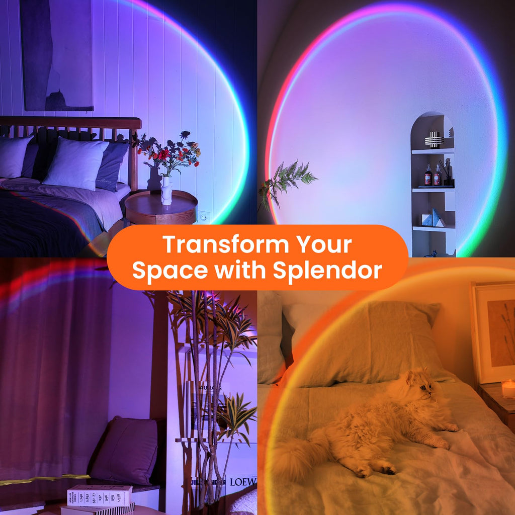 Sunset Projection Lamp — Ambient Glow Light for Elevated Interiors