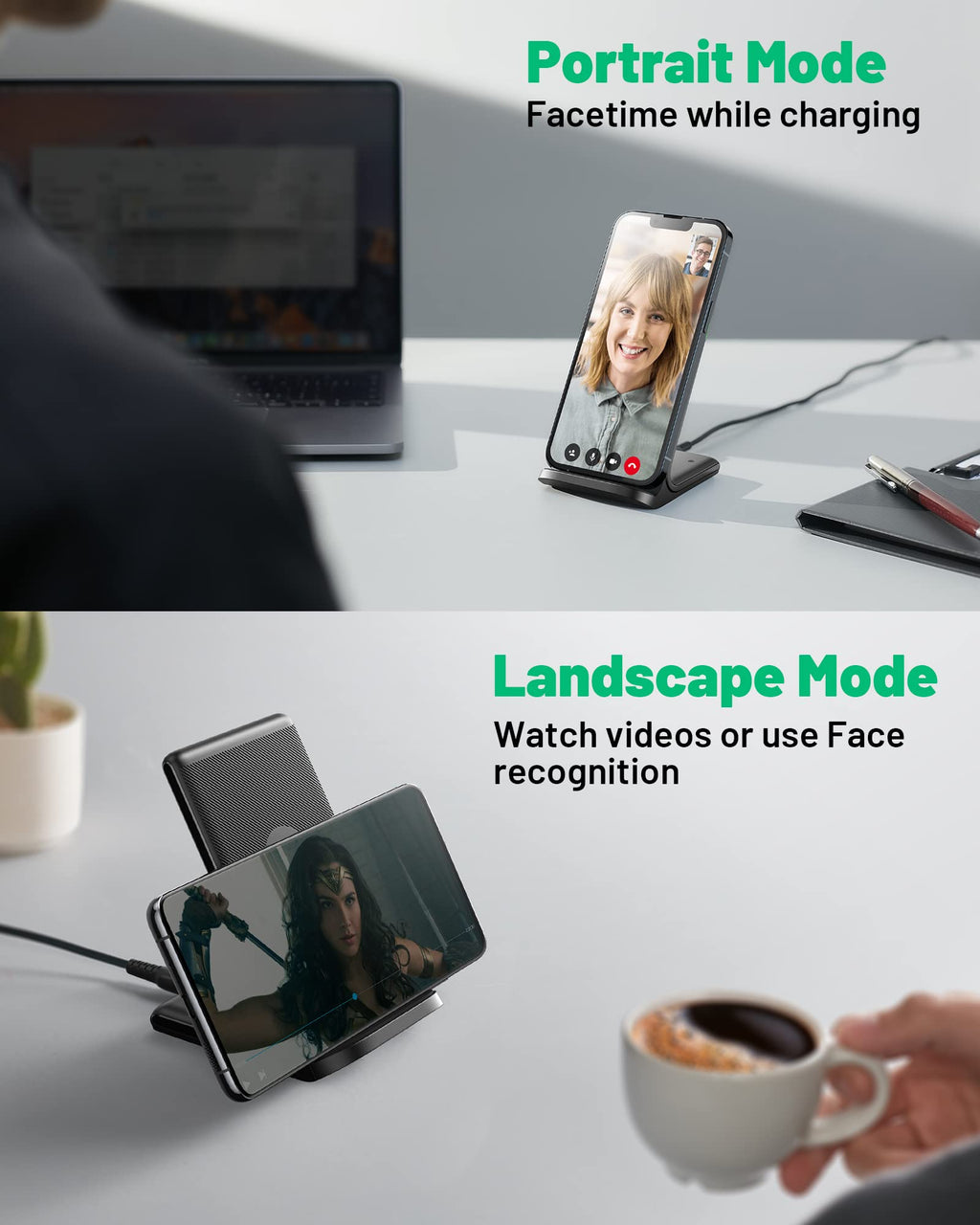 Wireless Charging Stand — Fast, Sleep-Friendly Power