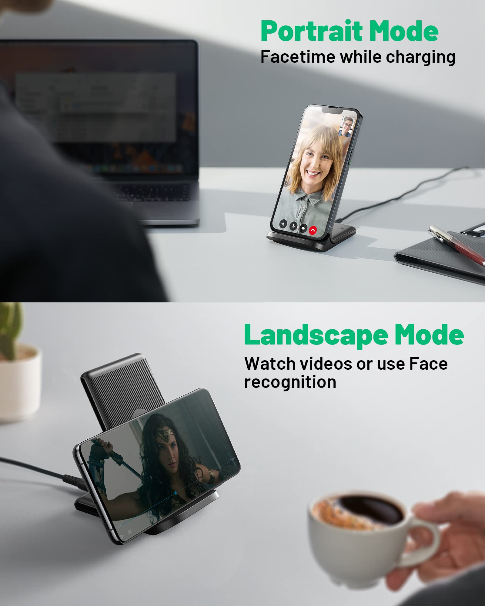 Wireless Charging Stand — Fast, Sleep-Friendly Power