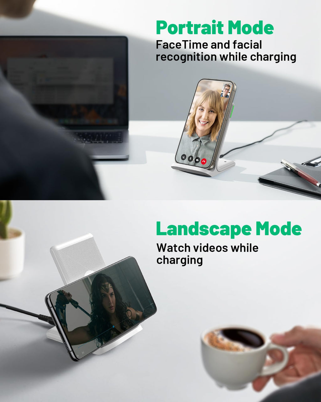 Wireless Charging Stand — Fast, Sleep-Friendly Power