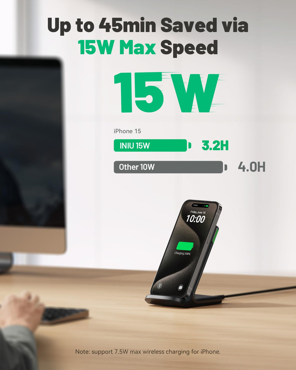 Wireless Charging Stand — Fast, Sleep-Friendly Power