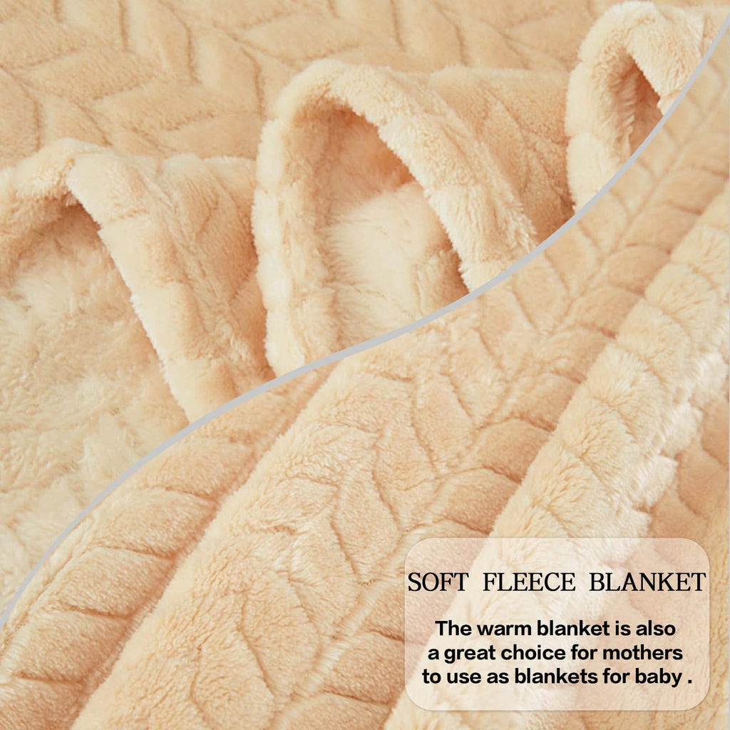 Luxe Fleece Throw & Bed Blanket – Ultra-Soft, Lightweight Cozy Layer