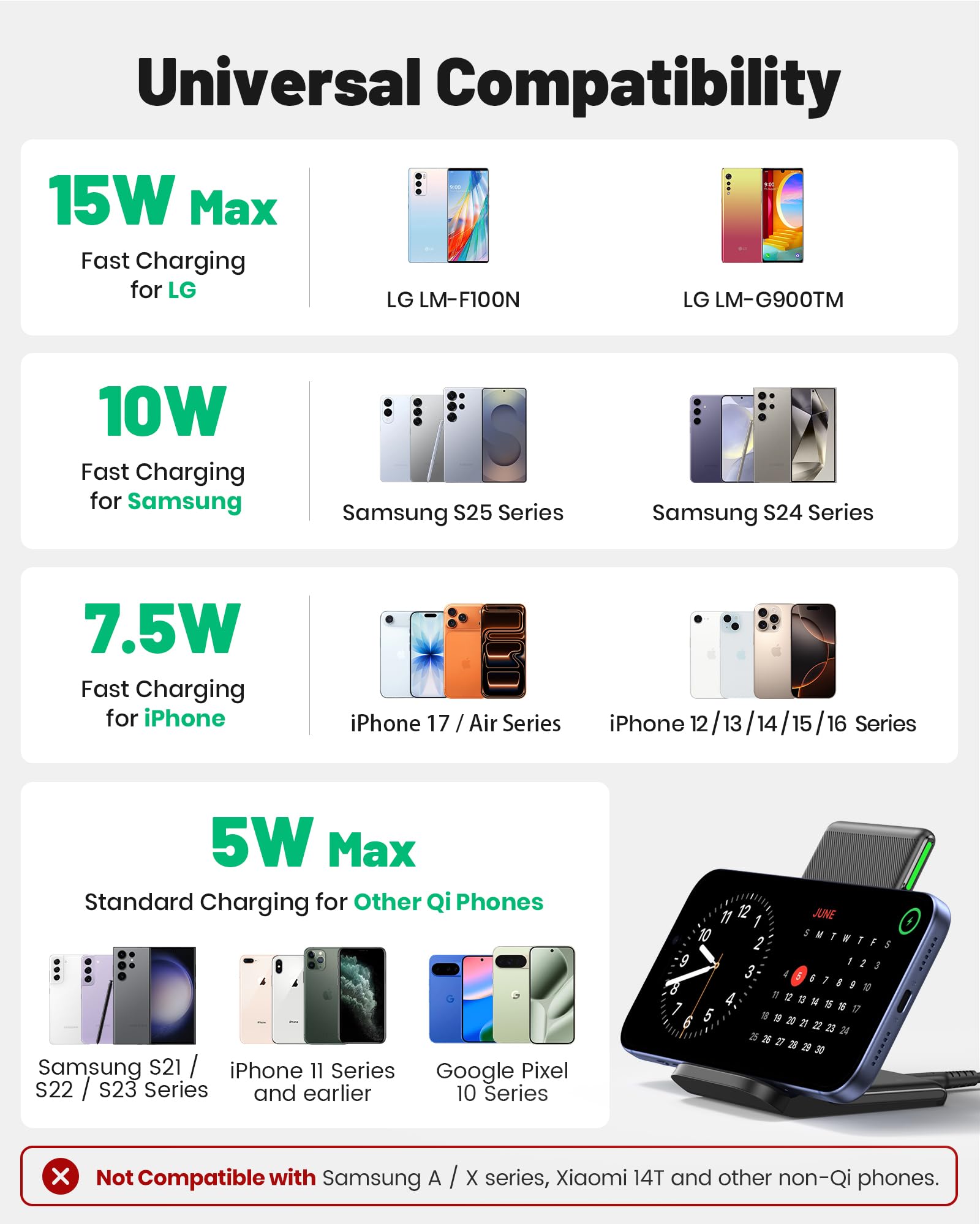 Wireless Charging Stand — Fast, Sleep-Friendly Power