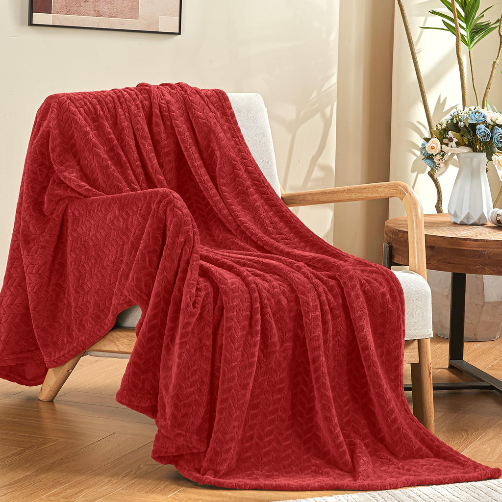 Luxe Fleece Throw & Bed Blanket – Ultra-Soft, Lightweight Cozy Layer