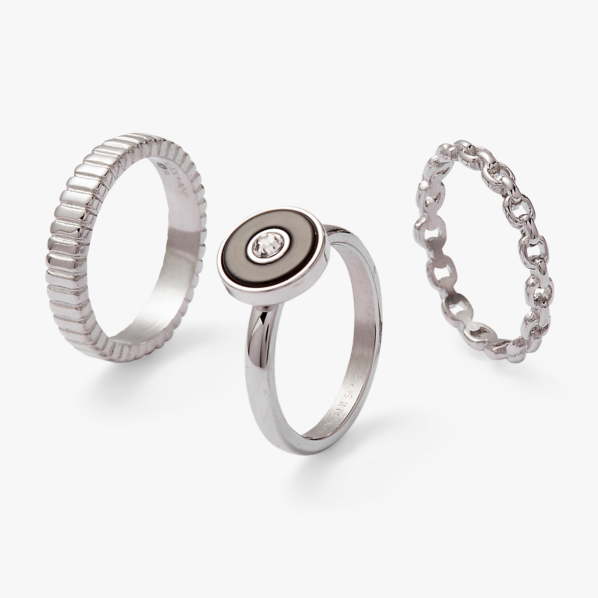 Black Onyx Ring Set of 3