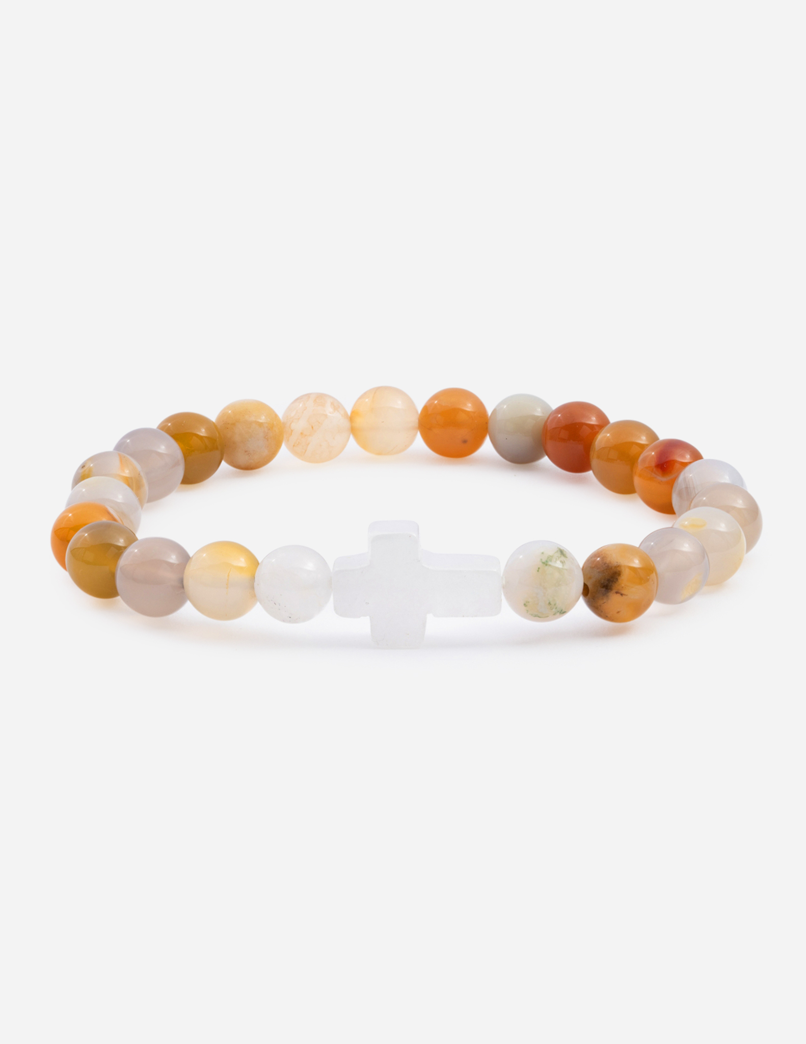 Orange cross bracelet